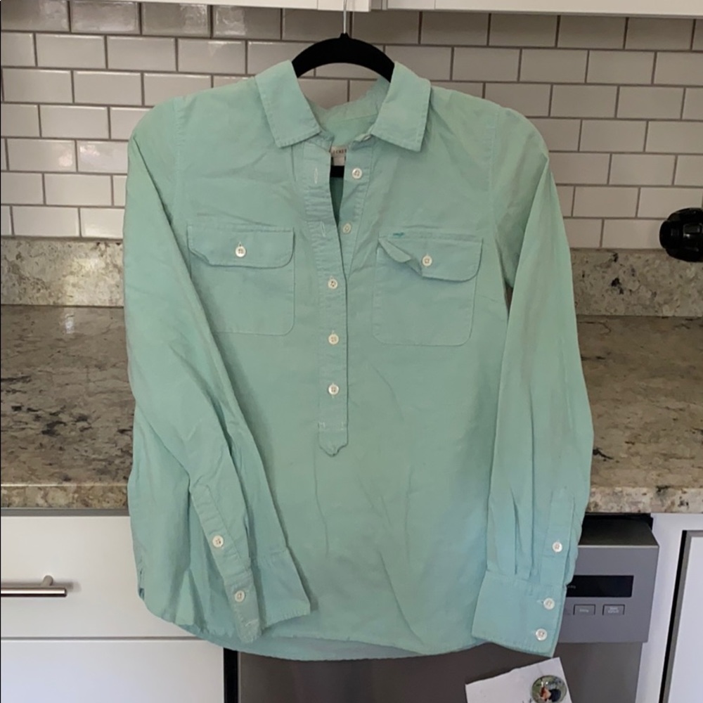 J crew quarter button up great quality